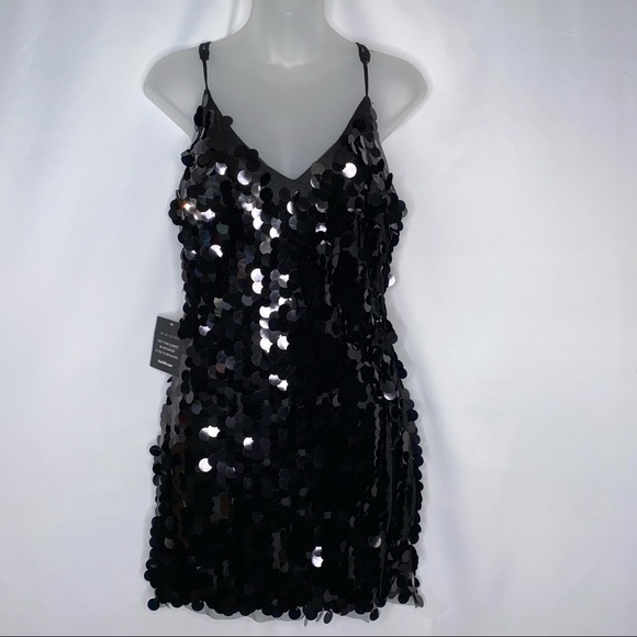 NWT Charlotte Russe Black Sequin Dress SZ Small - Picture 7 of 9
